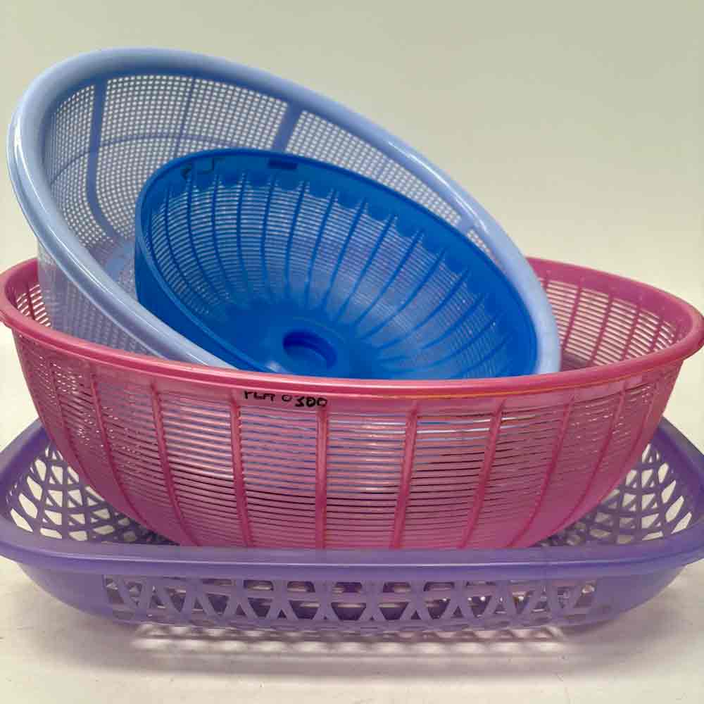 PLASTICWARE, Basket - Assorted Plastic Med - Large Asian Styles 