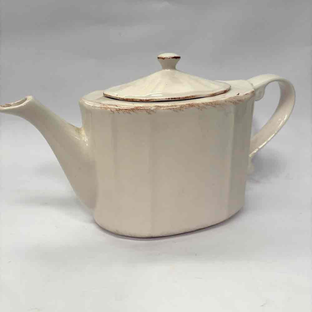 TEAPOT, Cream Ridged