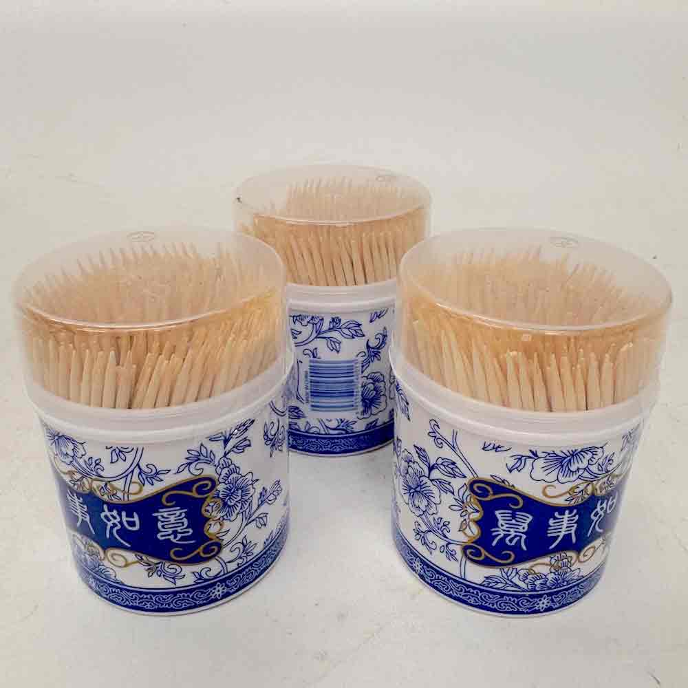 TOOTHPICK HOLDER, Plastic - Chinese Blue White