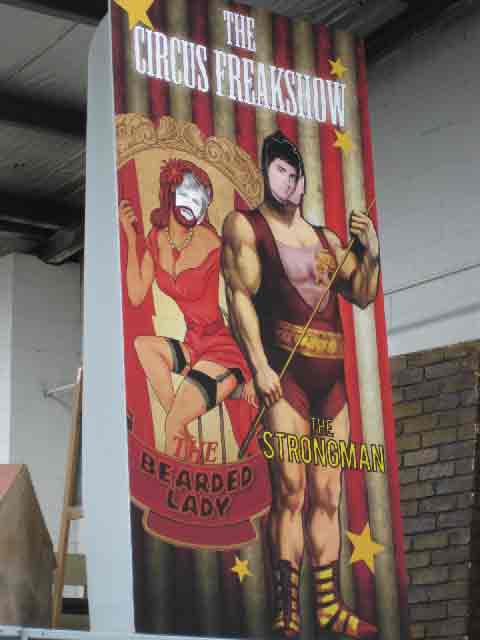 CIRCUS PROP, Cut Out - Freakshow 1.2 x 2.4m High