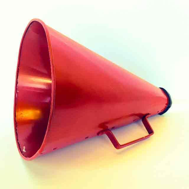 MEGAPHONE, (Loudhailer) Large Red