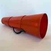 MEGAPHONE, (Loudhailer) Long Red Plastic