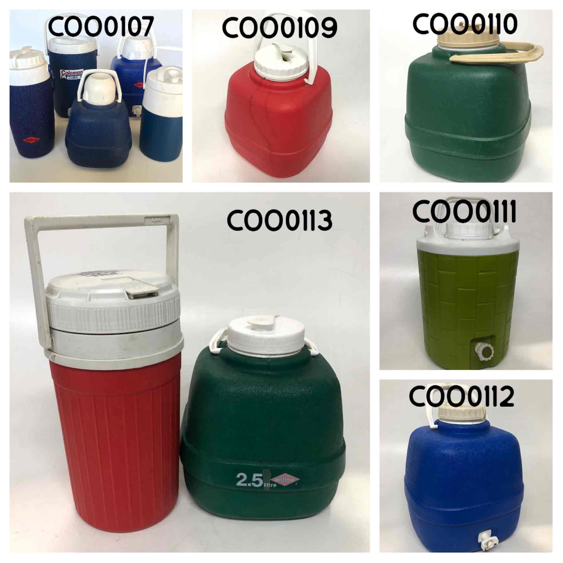 COOLER, Water - 2L- 10L Assorted