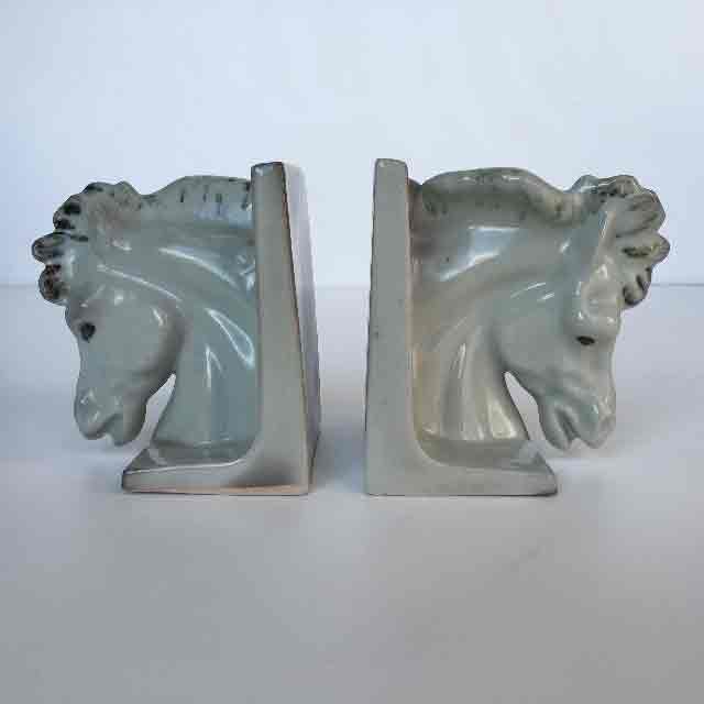 BOOK END (PAIR), Ceramic Horse