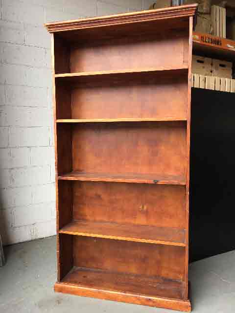 BOOKCASE, Timber Shelves 90cm x 180cmH