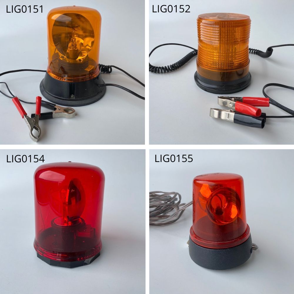 LIGHT, Orange Amber Flashing, LIG0152 - LIGHT, Orange Amber Flashing (Small), LIG0154 - LIGHT, Red Flashing & LIG0155 - LIGHT, Red Flashing (Small)