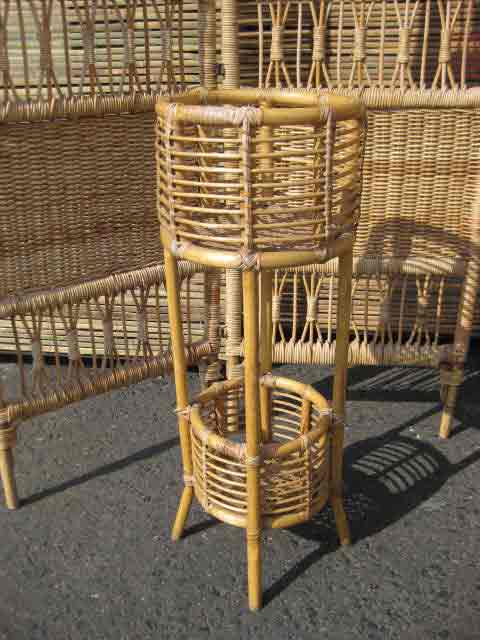 PLANTER STAND, Cane Basket