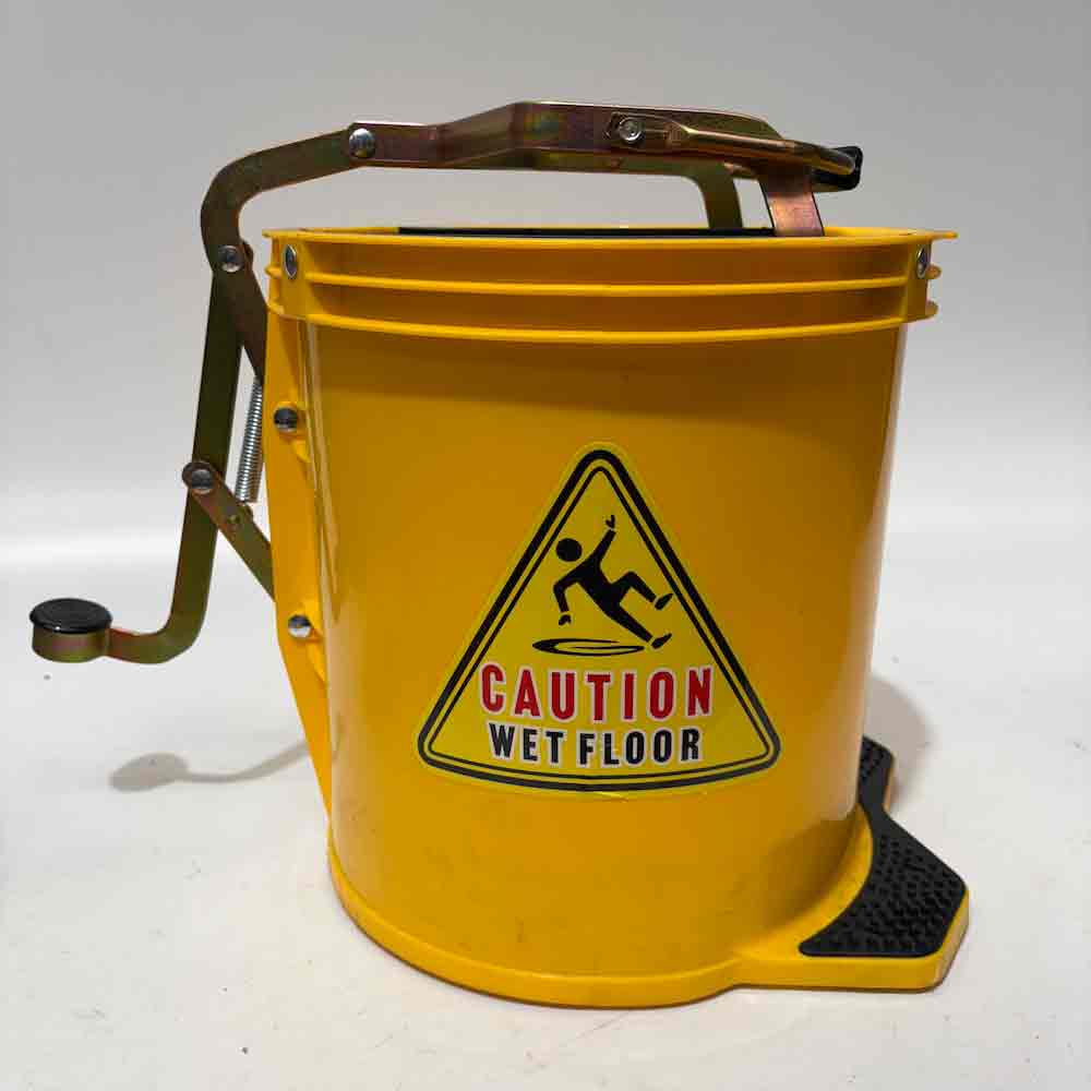 BUCKET, Mop Bucket Yellow Plastic