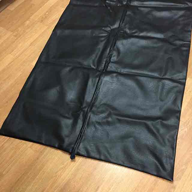 BODYBAG, Black Leather - Centre Zip 2.2m x 84cm 