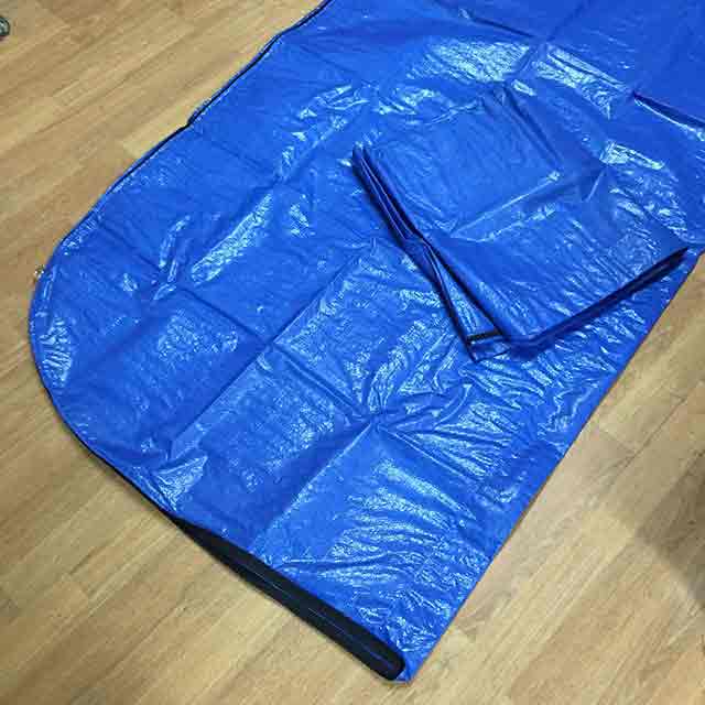 BODYBAG, Blue Tarp Material - Side Zip 2.2m x 90cm