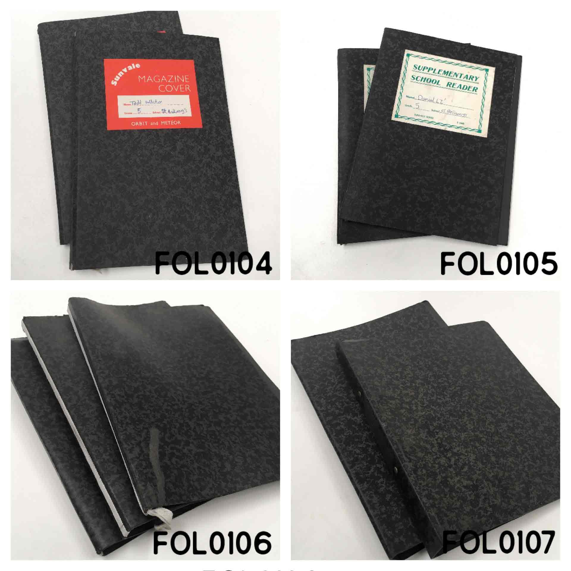 FOLDER, Period School Magazine Holder and FOLDER, Period School - Black Grey Card Assorted