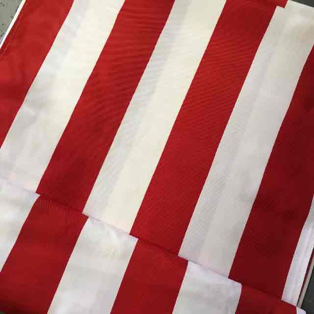 SCREEN FABRIC INSERT, Stripe - Red & White (suits SCR0020)