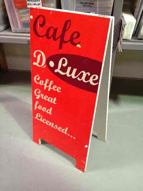 SIGN, A-BOARD (Double Sided) - Travel & Cafe D Luxe