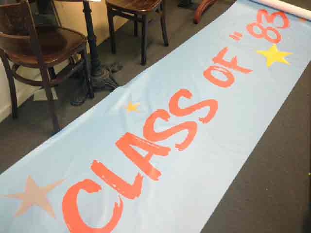 SIGN, Banner - Class of 83