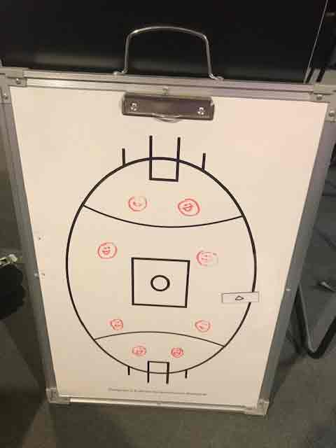 COACHING PROPS, Football Whiteboard w clipboard - 65cm x 46cm