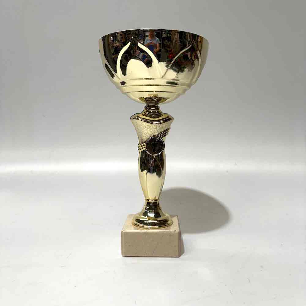 TROPHY, Cup - Large Gold on Marble Base 30cmH