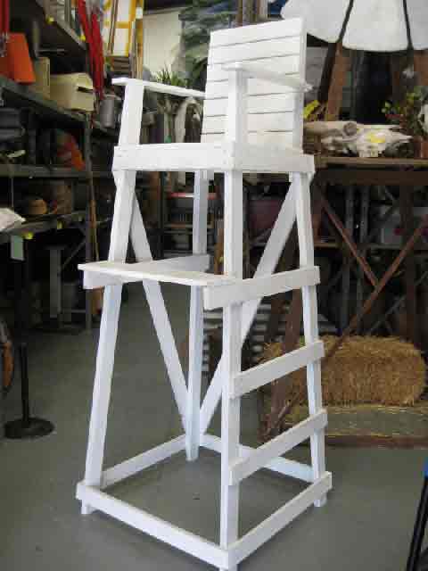 CHAIR, Lifeguard / Umpire Chair 2m High (77cm Sq Base)